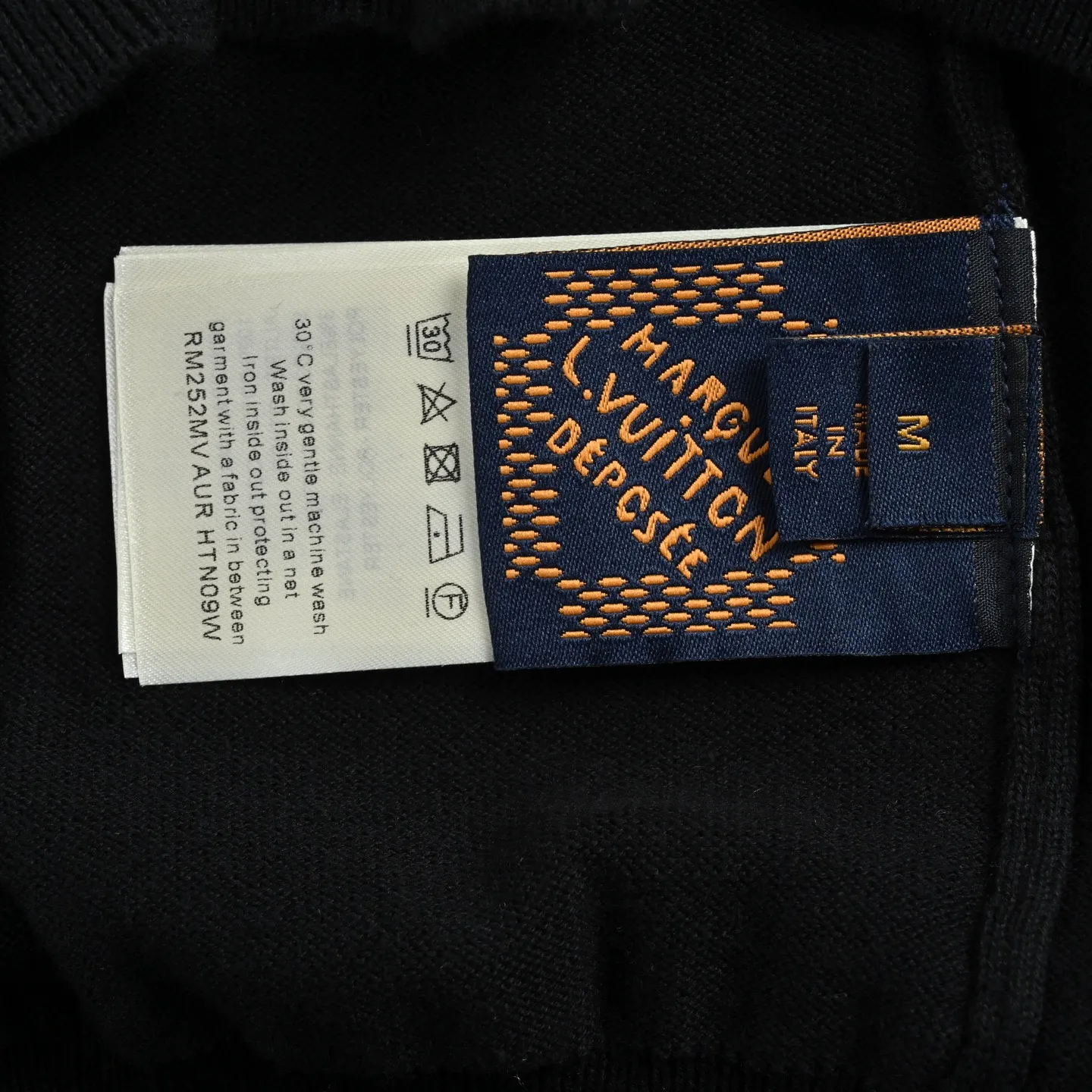 Louis Vuitton 25Fw jacquard jacquard lapel sweater